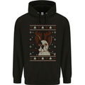 A Funny Christmas Pug Childrens Kids Hoodie Black