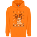 A Funny Christmas Pug Childrens Kids Hoodie Orange