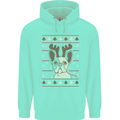 A Funny Christmas Pug Childrens Kids Hoodie Peppermint