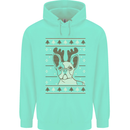 A Funny Christmas Pug Childrens Kids Hoodie Peppermint