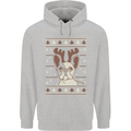 A Funny Christmas Pug Childrens Kids Hoodie Sports Grey