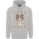 A Funny Christmas Pug Childrens Kids Hoodie Sports Grey