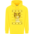 A Funny Christmas Pug Childrens Kids Hoodie Yellow