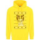 A Funny Christmas Pug Childrens Kids Hoodie Yellow
