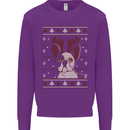 A Funny Christmas Pug Kids Sweatshirt Jumper Purple