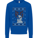 A Funny Christmas Pug Kids Sweatshirt Jumper Royal Blue