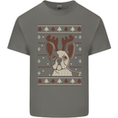 A Funny Christmas Pug Kids T-Shirt Childrens Charcoal