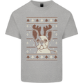 A Funny Christmas Pug Kids T-Shirt Childrens Sports Grey