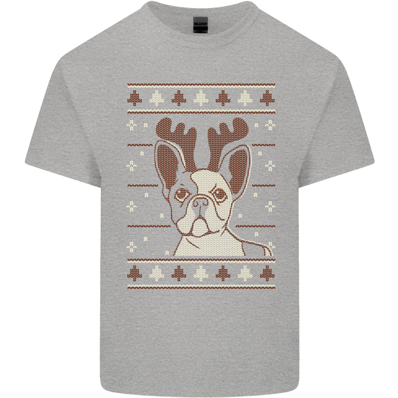 A Funny Christmas Pug Kids T-Shirt Childrens Sports Grey