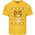 A Funny Christmas Pug Kids T-Shirt Childrens Yellow