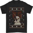 A Funny Christmas Pug Mens T-Shirt 100% Cotton Black