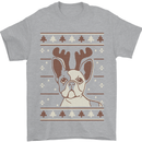 A Funny Christmas Pug Mens T-Shirt 100% Cotton Sports Grey