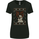 A Funny Christmas Pug Womens Wider Cut T-Shirt Black