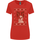 A Funny Christmas Pug Womens Wider Cut T-Shirt Red