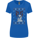 A Funny Christmas Pug Womens Wider Cut T-Shirt Royal Blue