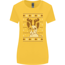 A Funny Christmas Pug Womens Wider Cut T-Shirt Yellow