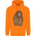 A Funny Owl Childrens Kids Hoodie Orange