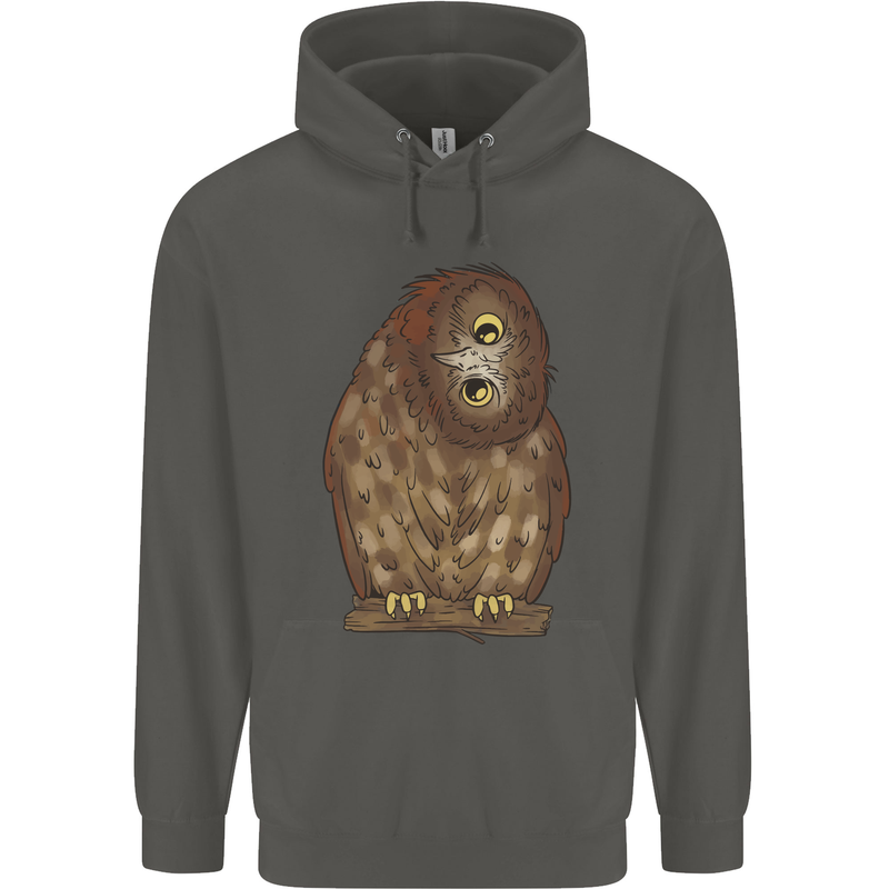 A Funny Owl Childrens Kids Hoodie Storm Grey