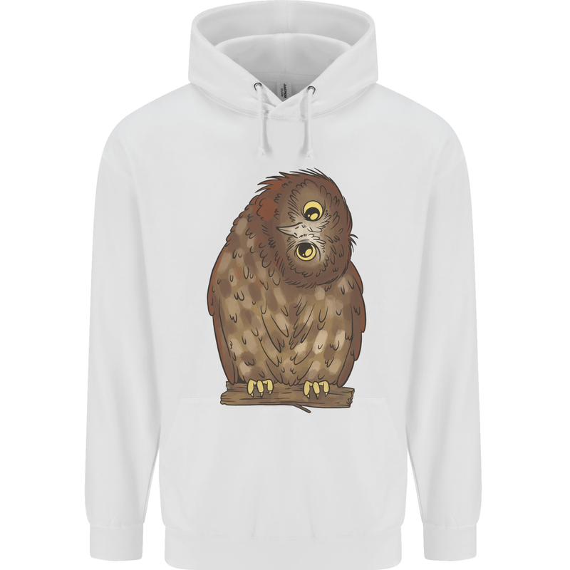 A Funny Owl Childrens Kids Hoodie White