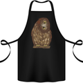 A Funny Owl Cotton Apron 100% Organic Black