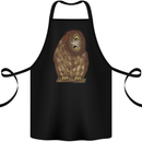 A Funny Owl Cotton Apron 100% Organic Black