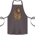 A Funny Owl Cotton Apron 100% Organic Dark Grey