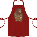 A Funny Owl Cotton Apron 100% Organic Maroon