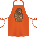 A Funny Owl Cotton Apron 100% Organic Orange