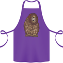 A Funny Owl Cotton Apron 100% Organic Purple