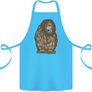 A Funny Owl Cotton Apron 100% Organic Turquoise