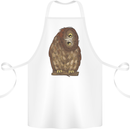 A Funny Owl Cotton Apron 100% Organic White