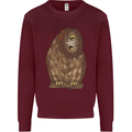 A Funny Owl Kids Sweatshirt Jumper Maroon