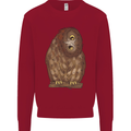 A Funny Owl Kids Sweatshirt Jumper Red