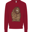 A Funny Owl Kids Sweatshirt Jumper Red