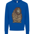 A Funny Owl Kids Sweatshirt Jumper Royal Blue