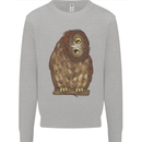 A Funny Owl Kids Sweatshirt Jumper Sports Grey