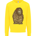 A Funny Owl Kids Sweatshirt Jumper Yellow