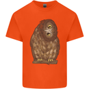 A Funny Owl Kids T-Shirt Childrens Orange
