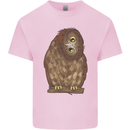 A Funny Owl Mens Cotton T-Shirt Tee Top Light Pink
