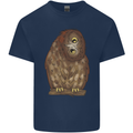 A Funny Owl Mens Cotton T-Shirt Tee Top Navy Blue