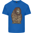 A Funny Owl Mens Cotton T-Shirt Tee Top Royal Blue