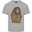 A Funny Owl Mens Cotton T-Shirt Tee Top Sports Grey