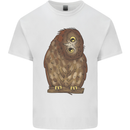 A Funny Owl Mens Cotton T-Shirt Tee Top White