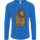 A Funny Owl Mens Long Sleeve T-Shirt Royal Blue