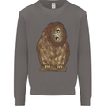 A Funny Owl Mens Sweatshirt Jumper Charcoal