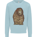 A Funny Owl Mens Sweatshirt Jumper Light Blue