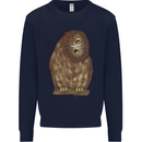 A Funny Owl Mens Sweatshirt Jumper Navy Blue