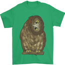 A Funny Owl Mens T-Shirt 100% Cotton Irish Green