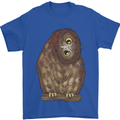 A Funny Owl Mens T-Shirt 100% Cotton Royal Blue