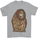 A Funny Owl Mens T-Shirt 100% Cotton Sports Grey